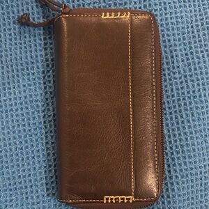 Brown Sundance doubled Leather Wallet.